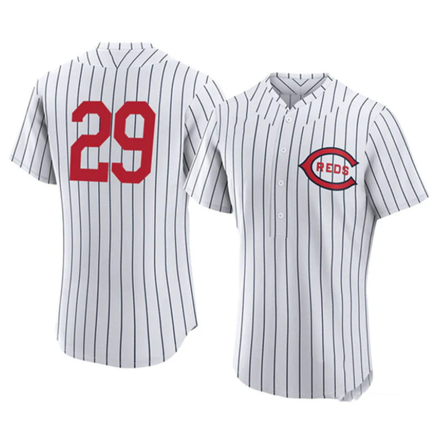C.Reds #29 TJ Friedl Player White Steer Home Replica product image 1