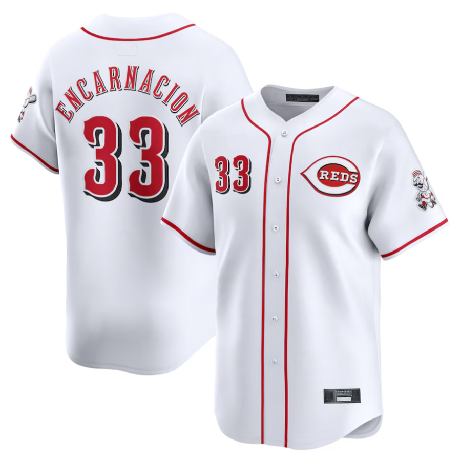 C.Reds #33 Christian Encarnacion-Strand Player White Home product image 1