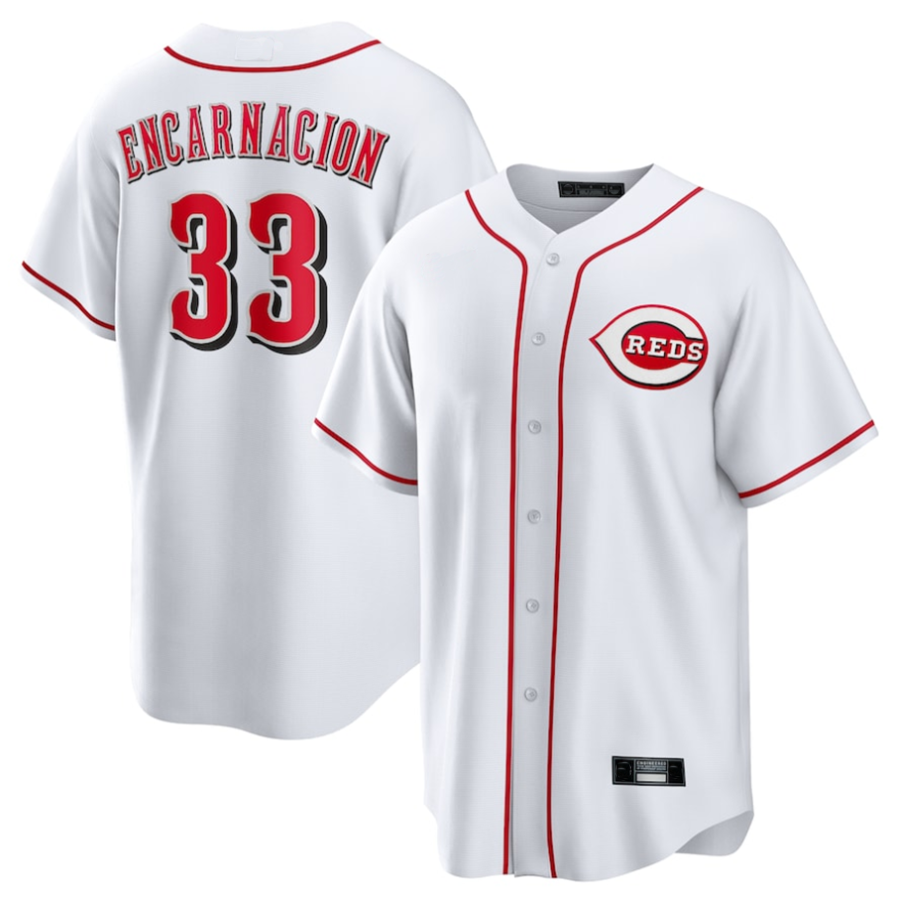 C.Reds #33 Christian Encarnacion-Strand Player White Home product image 1
