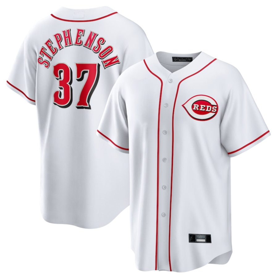 C.Reds #37 Tyler Stephenson Player White Home Replica product image 1