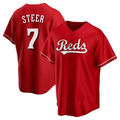C.Reds #7 Spencer Steer Player Red Replica Game Baseball product image 1