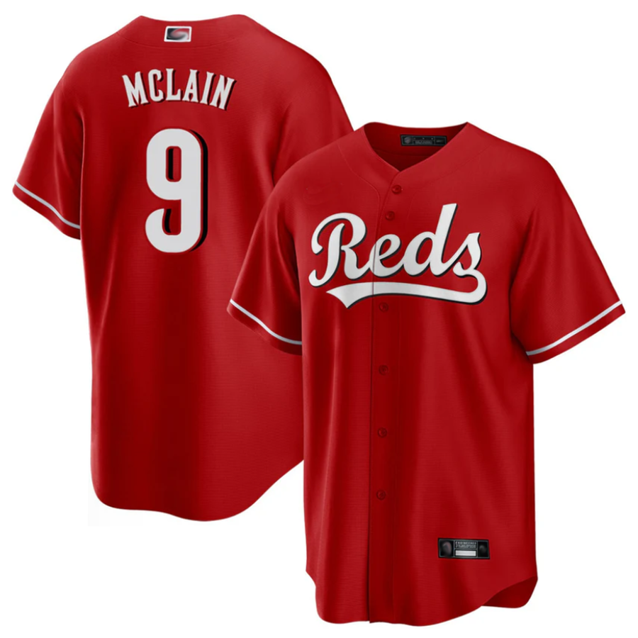 C.Reds #9 Matt McLain Player Red Limited Baseball Jerseys product image 1