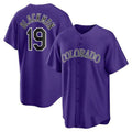 C.Rockies #19 Charlie Blackmon Purple Player Alternate product image 1