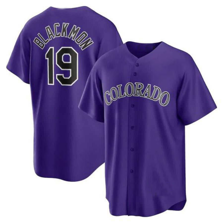 C.Rockies #19 Charlie Blackmon Purple Player Alternate product image 1