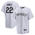 C.Rockies #22 Nolan Jones Player White Home Replica product image 1