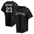 C.Rockies #23 Kris Bryant Player Black Replica Baseball product image 1