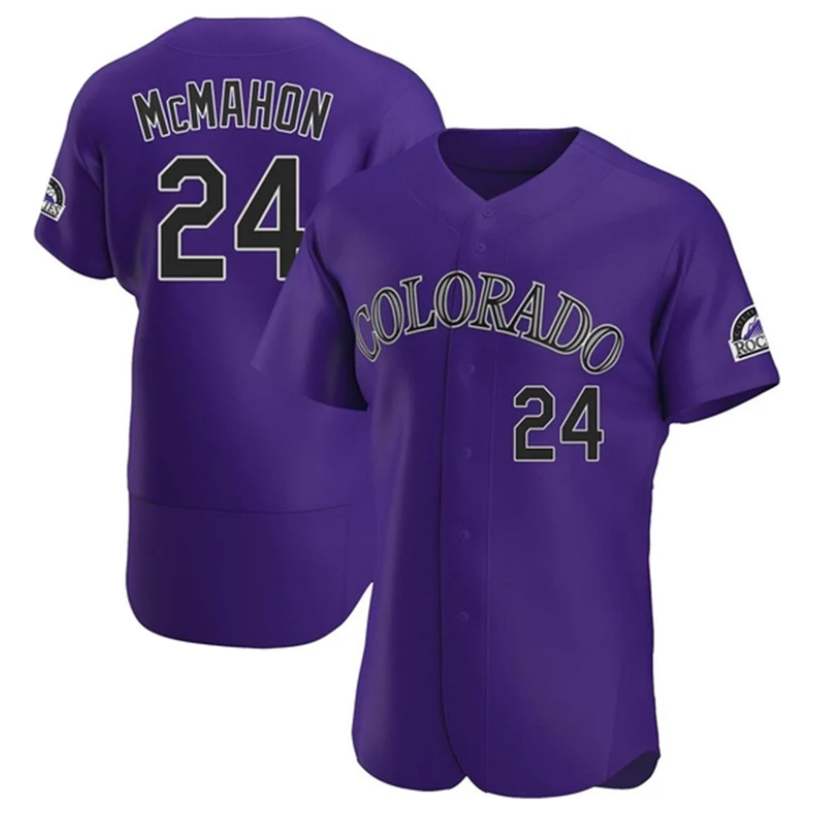 C.Rockies #24 Ryan McMahon Player Purple Limited Elite product image 1