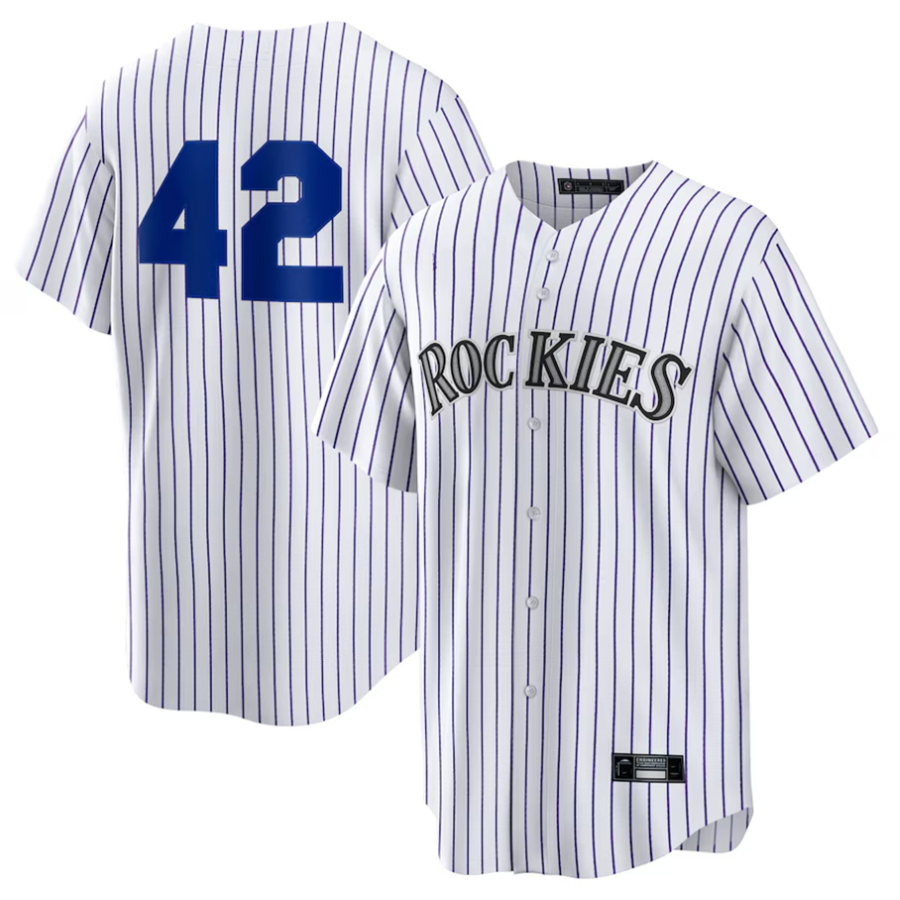 C.Rockies #42 Player White Home 2025 Jackie Robinson Day product image 1