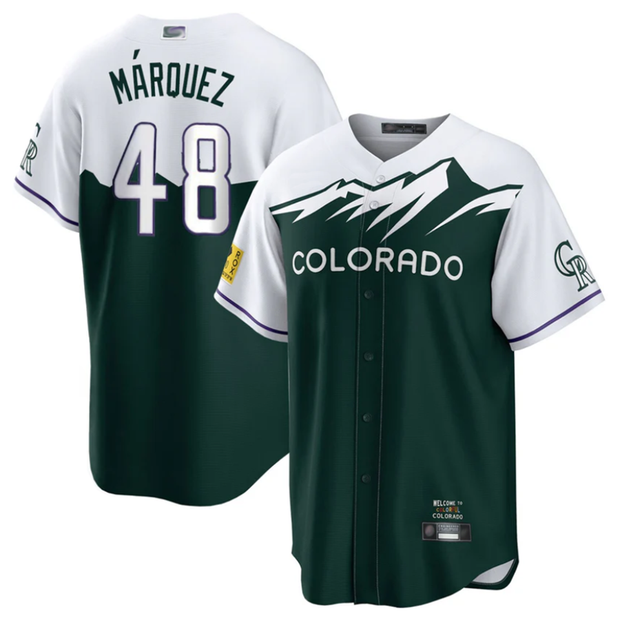 C.Rockies #48 German Marquez Player White-Green Home product image 1