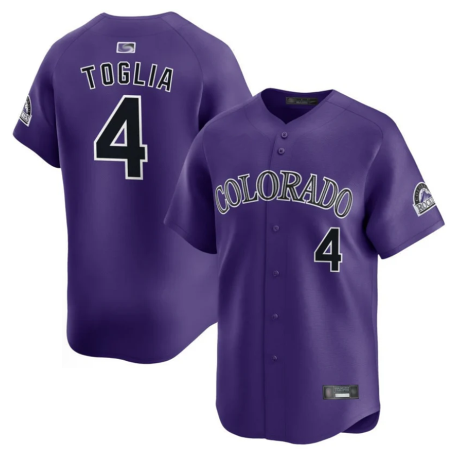 C.Rockies #4 Michael Toglia Player Purple Home Limited product image 1