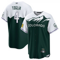 C.Rockies #4 Michael Toglia Player White-Green Home Replica product image 1