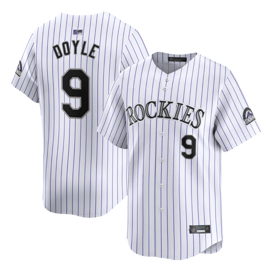 C.Rockies #9 Brenton Doyle Player White Home Limited product image 1
