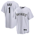 C.Rockies Player White #1 Dad Home Replica Game Baseball product image 1