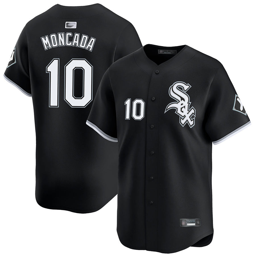 C.White Sox #10 Yoan Moncada Player Black Limited Baseball product image 1