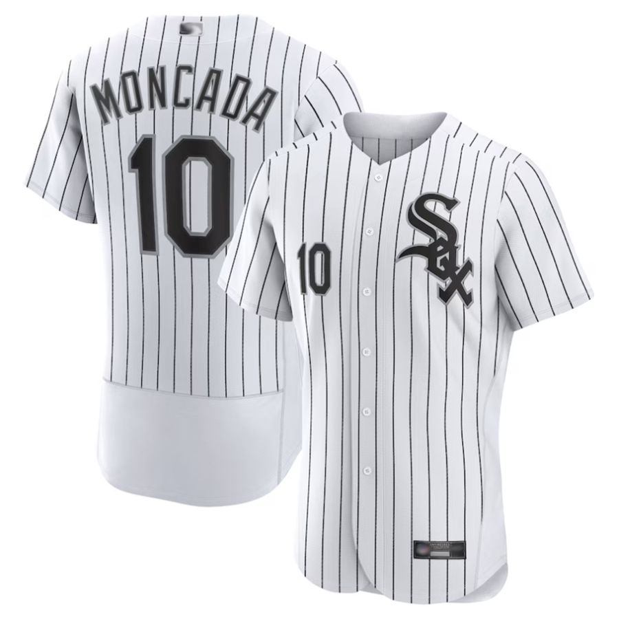 C.White Sox #10 Yoan Moncada Player White Home Limited product image 1