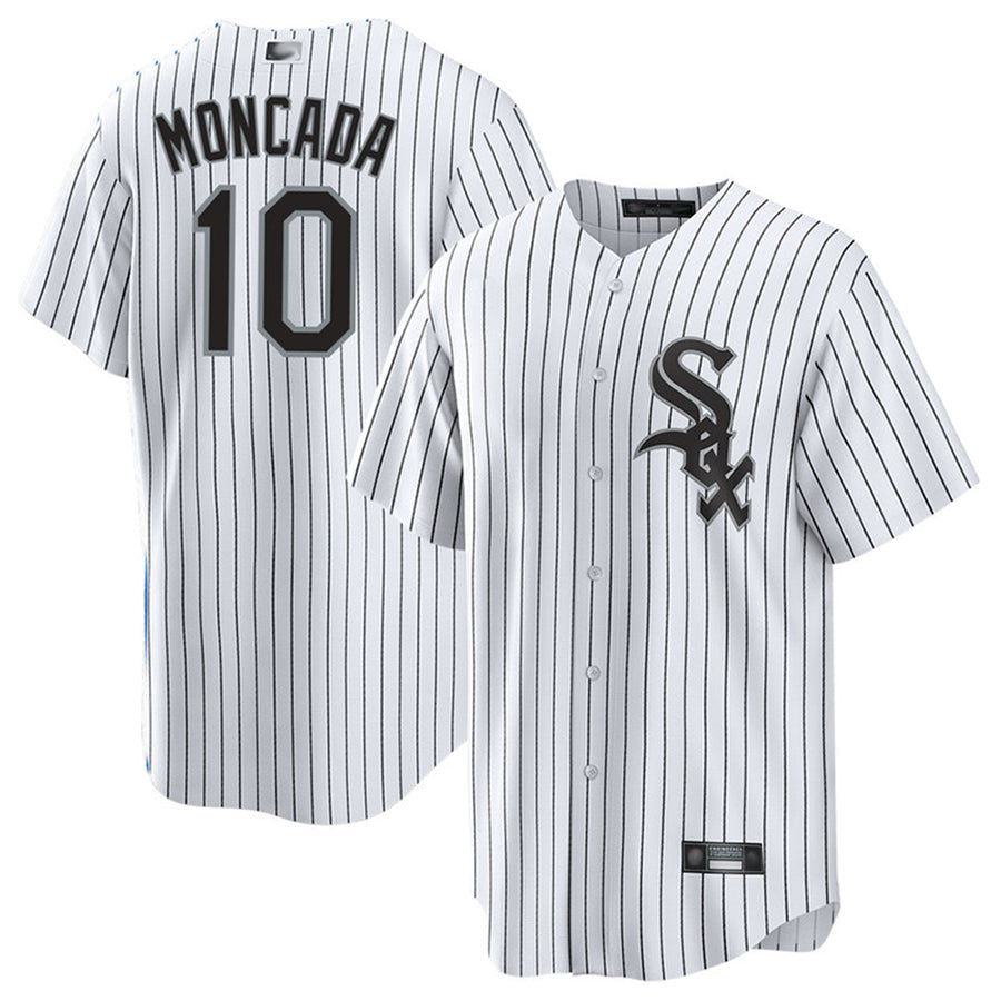 C.White Sox #10 Yoan Moncada Player White Home Replica product image 1