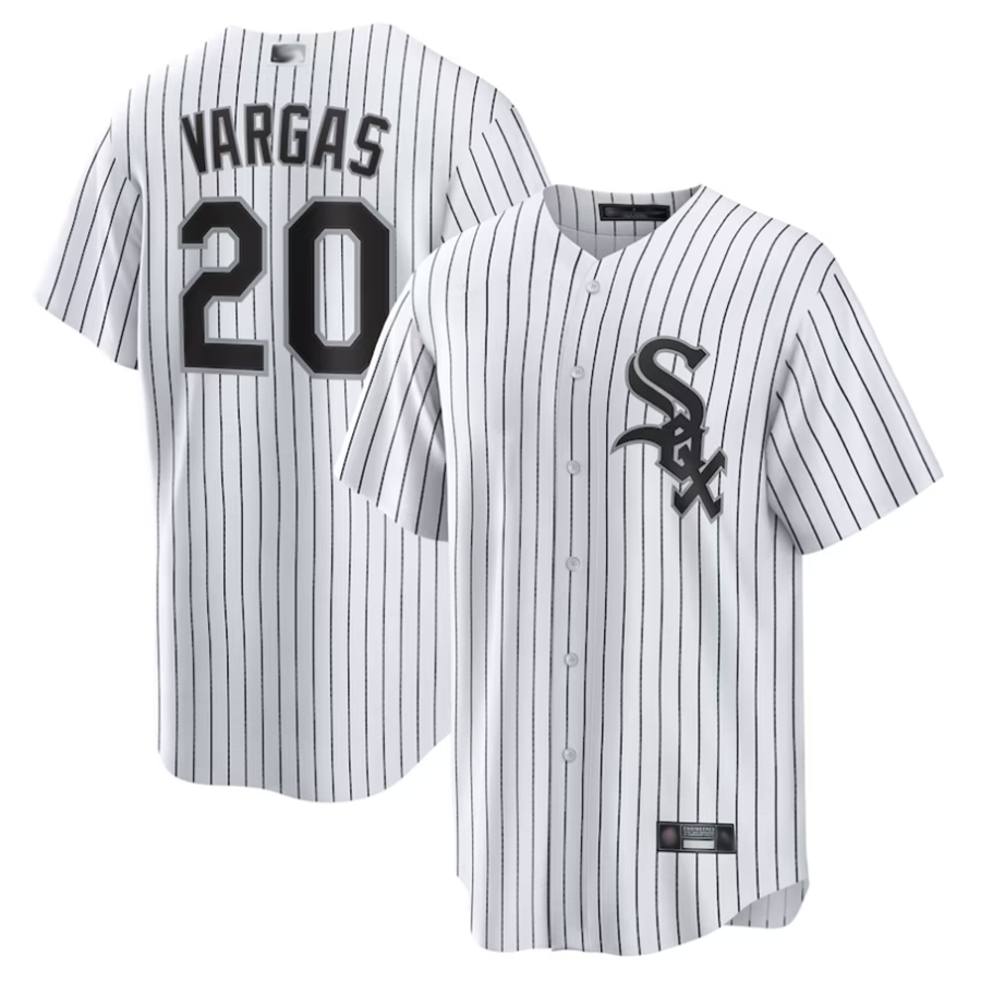 C.White Sox #20 Miguel Vargas Player White Home Replica product image 1