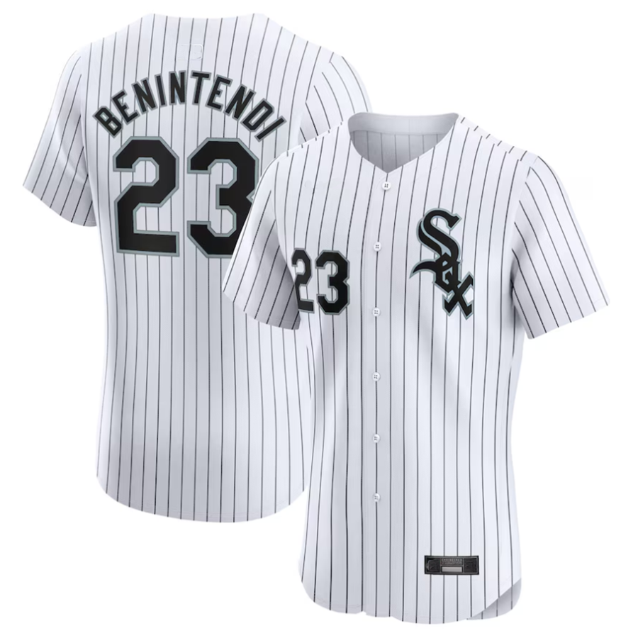 C.White Sox #23 Andrew Benintendi Player White Home Elite product image 1