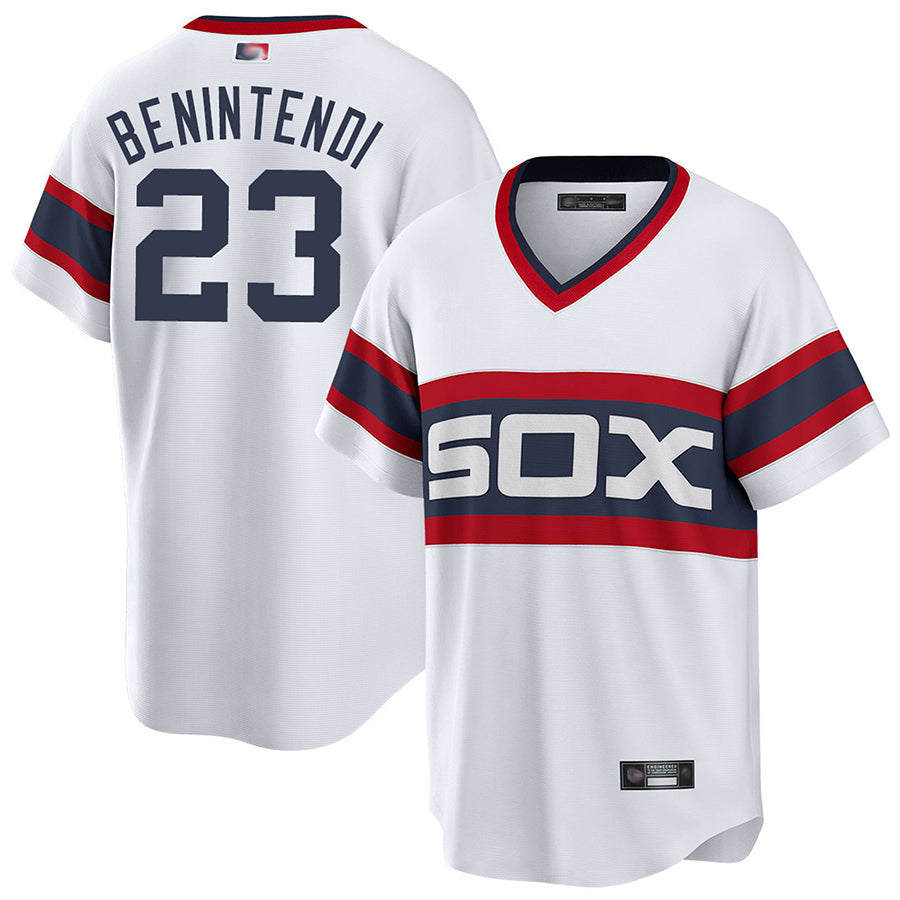 C.White Sox #23 Andrew Benintendi Player White Replica product image 1