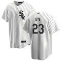 C.White Sox #23 Jermaine Dye Player Replica White Home product image 1