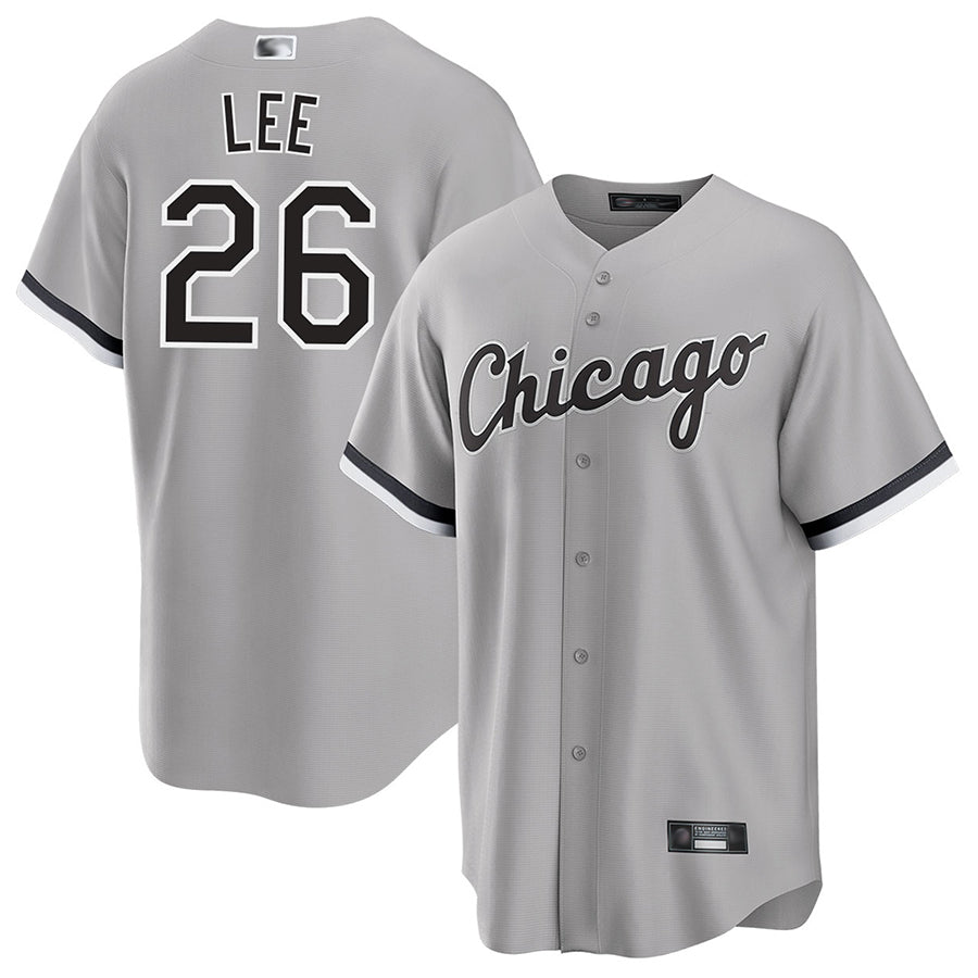 C.White Sox #26 Korey Lee Player Gray Road Replica Baseball product image 1