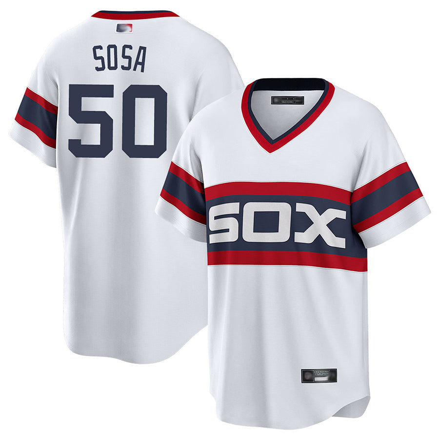 C.White Sox #50 Lenyn Sosa Player White Home Replica product image 1