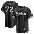 C.White Sox #72 Carlton Fisk Player City Connect Black product image 1