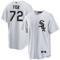 C.White Sox #72 Carlton Fisk Player White Home Replica product image 1