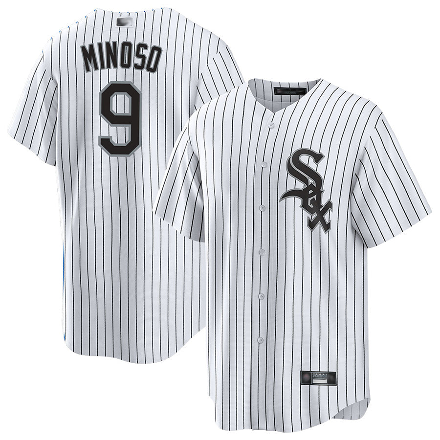 C.White Sox #9 Minnie Minoso Player White Home Replica product image 1