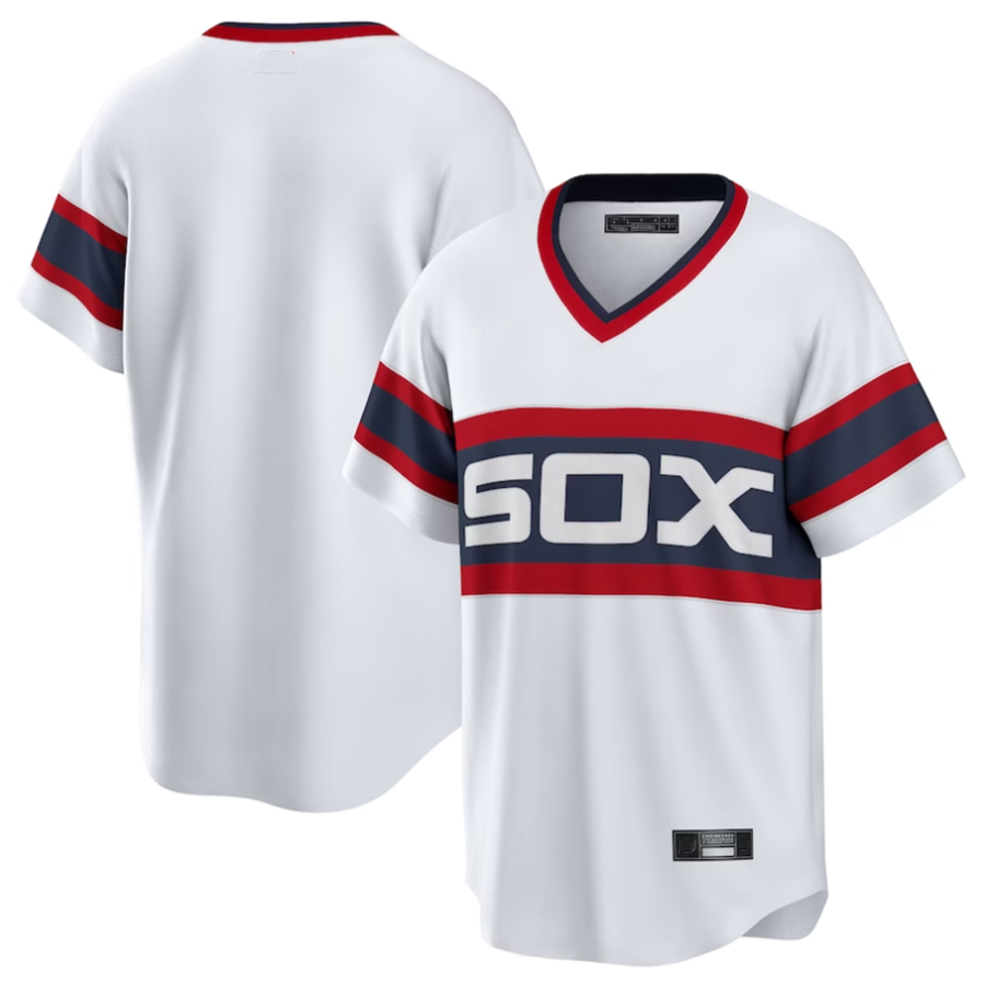 C.White Sox Blank Player White Home Replica Baseball Jerseys product image 1
