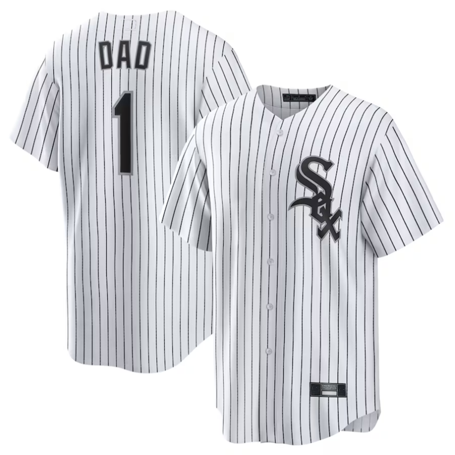 C.White Sox Player White #1 Dad Home Replica Baseball product image 1
