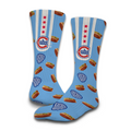 Chicago Cubs Islide Alt 2 Chicago Hot Dog Socks product image 1, provided for visual reference and product detail review