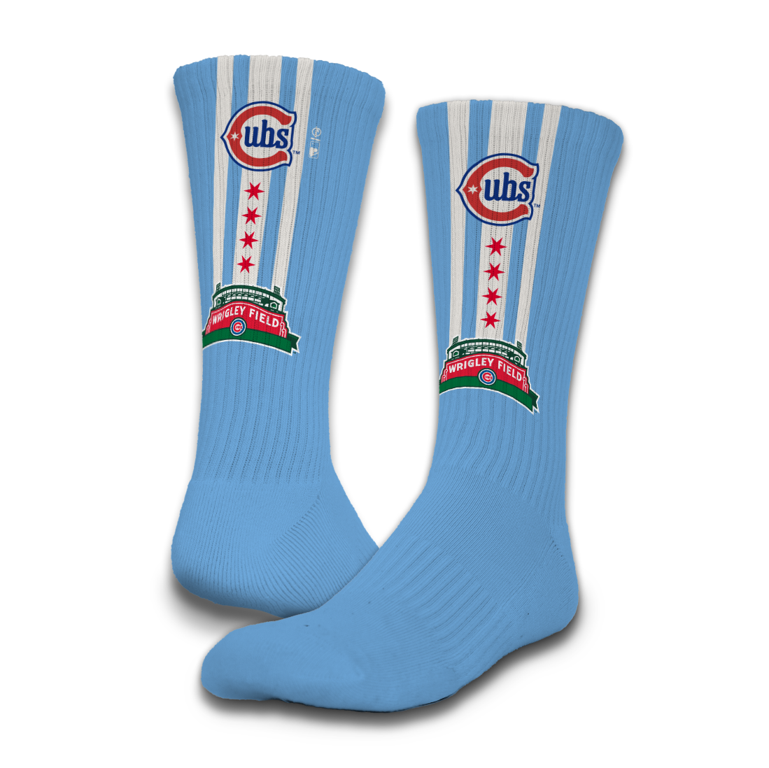 Chicago Cubs Islide Alt 2 Wrigley Field Socks product image 1, provided for visual reference and product detail review
