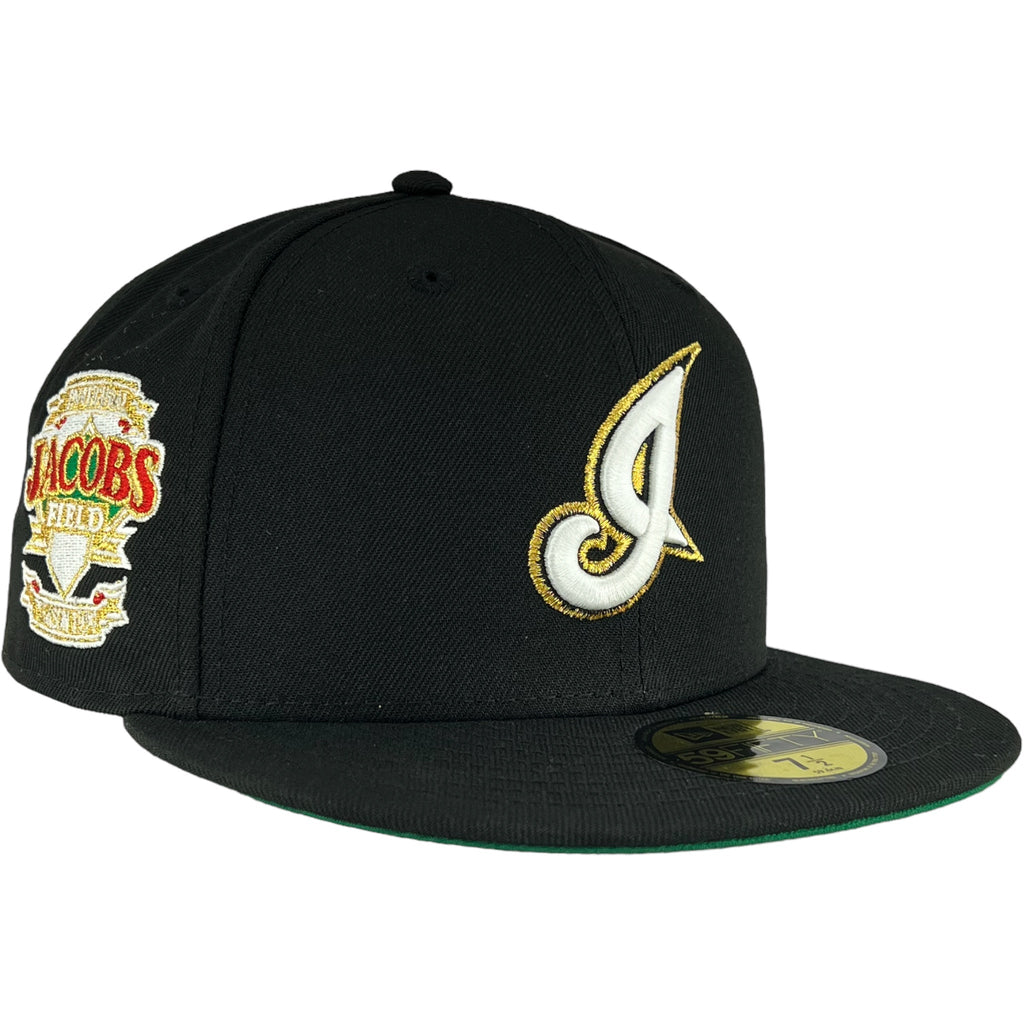 Cleveland Indians Black '94 New Era 59FIFTY Fitted Hat product image 1, provided for visual reference and product detail