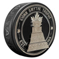 NHL Conn Smythe Ultra 3D Trophy Silver Medallion Hockey Puck product image 1, provided for visual reference and product