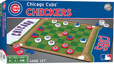 Chicago Cubs Checkers Game Set product image 1, provided for visual reference and product detail review