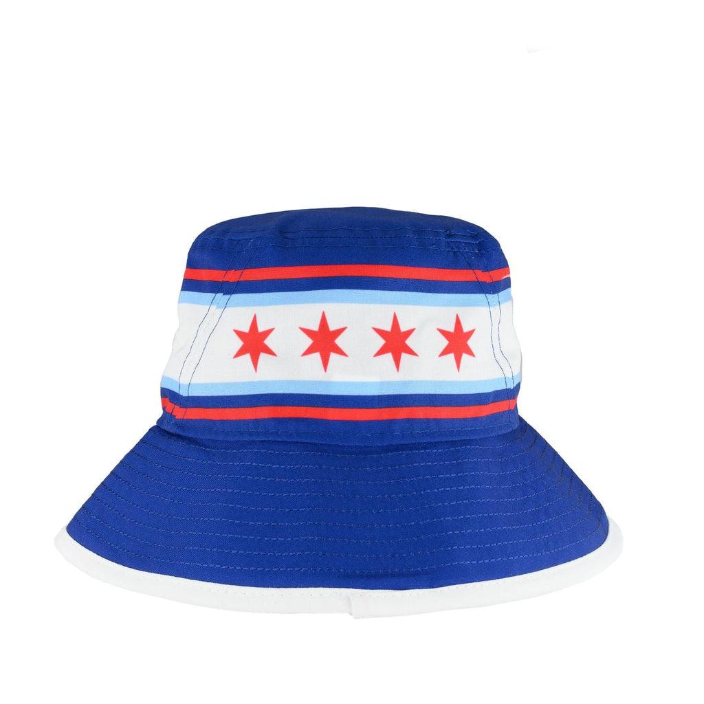 Chicago Cubs Chicago Flag Bucket Hat product image 2, provided for visual reference and product detail review