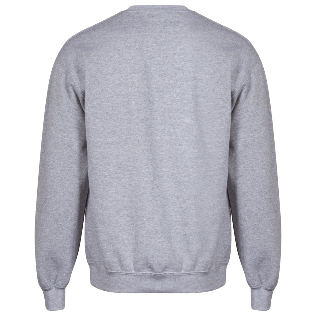 Chicago Cubs Men Heather Grey Bullseye Logo Crew Neck Sweatshirt product image 3, provided for visual reference and product