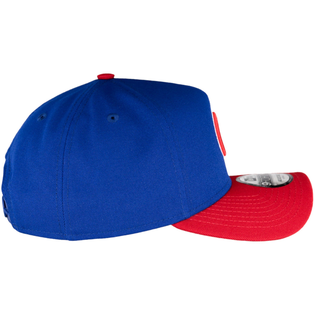 Chicago Cubs New Era 9FORTY A-Frame Royal/Red Adjustable Hat product image 4, provided for visual reference and product