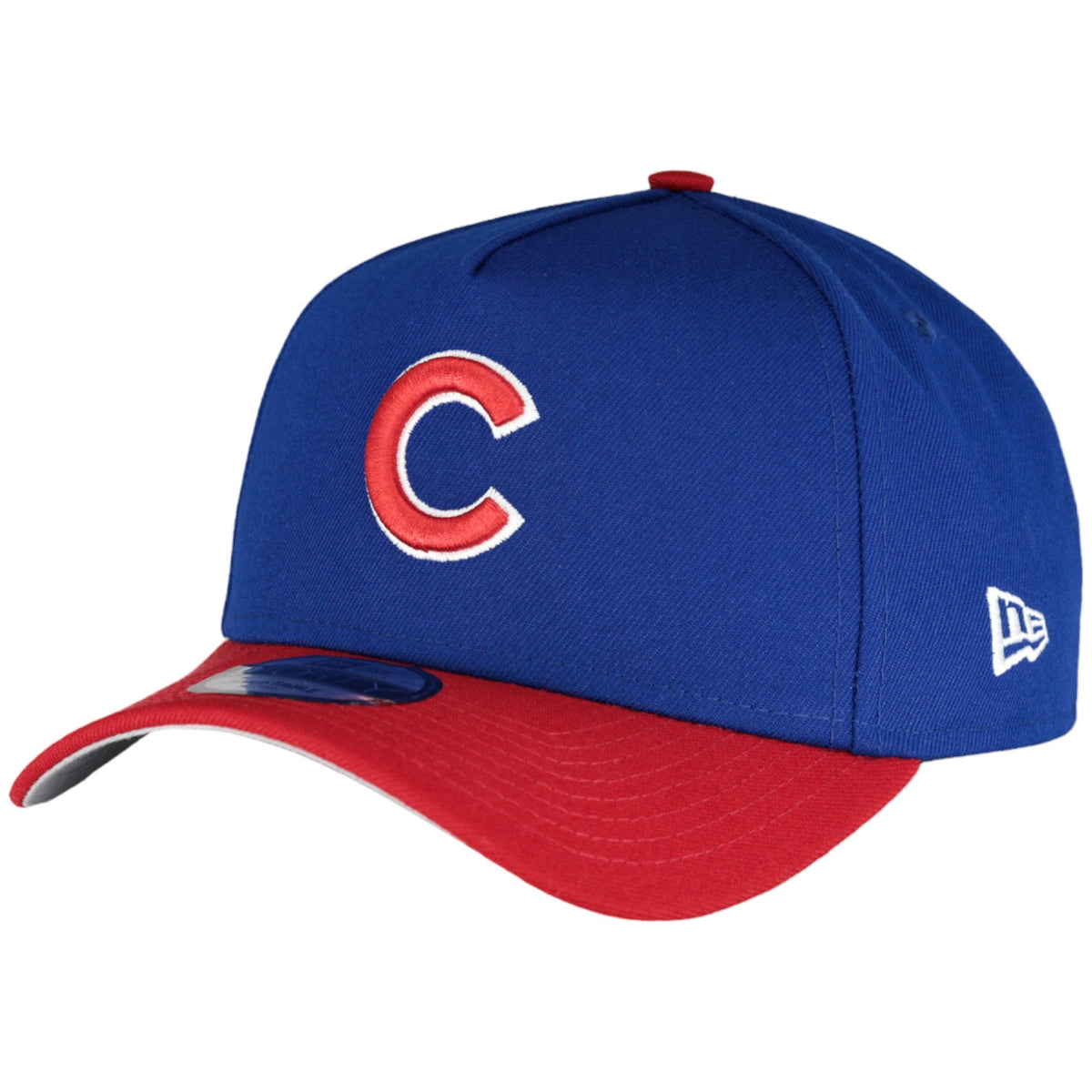 Chicago Cubs New Era 9FORTY A-Frame Royal/Red Adjustable Hat product image 3, provided for visual reference and product