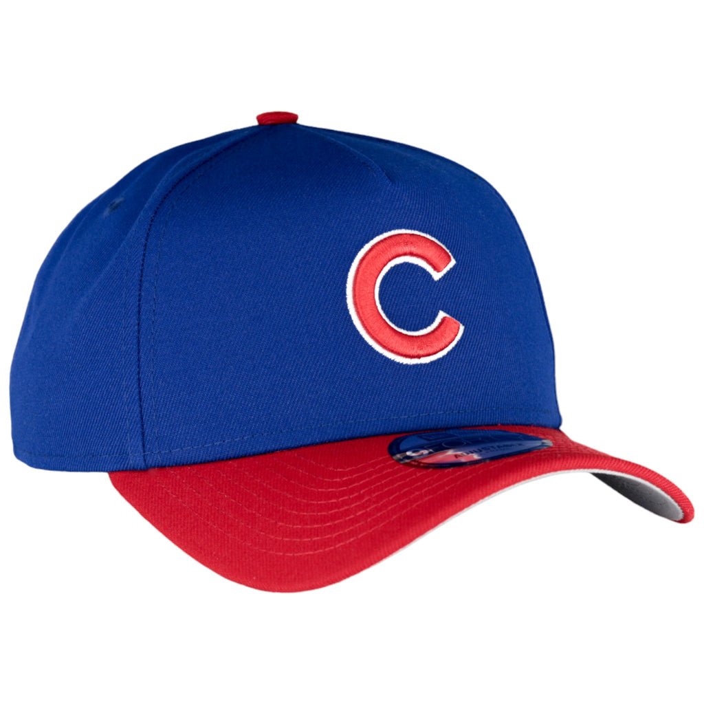 Chicago Cubs New Era 9FORTY A-Frame Royal/Red Adjustable Hat product image 1, provided for visual reference and product