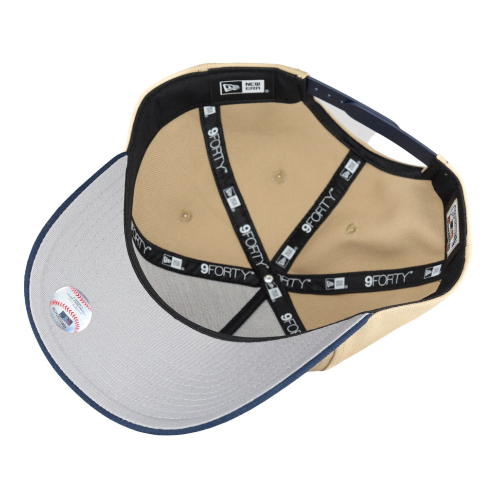 Chicago Cubs New Era 9FORTY A-Frame Camel/Navy 1914 Adjustable Hat product image 7, provided for visual reference and