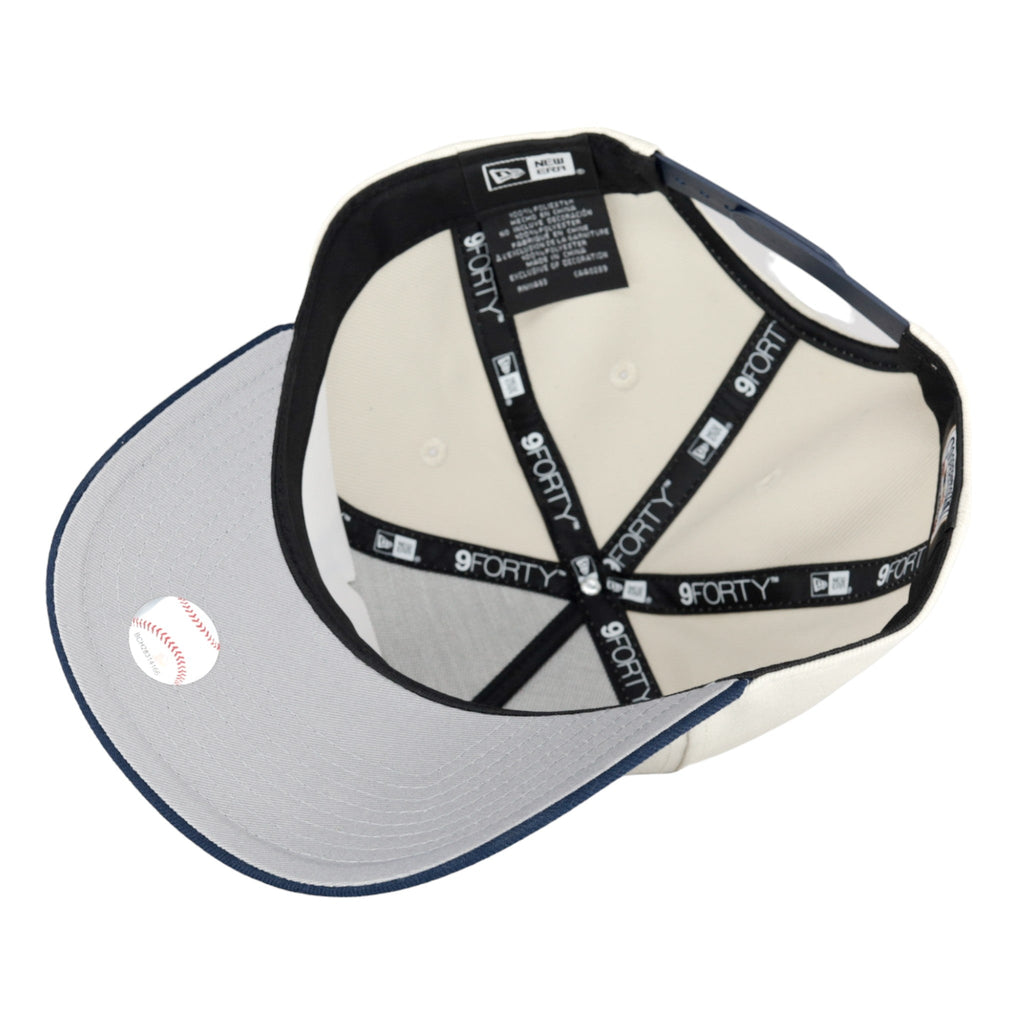 Chicago Cubs New Era 9FORTY A-Frame Stone Navy Adjustable Hat product image 7, provided for visual reference and product
