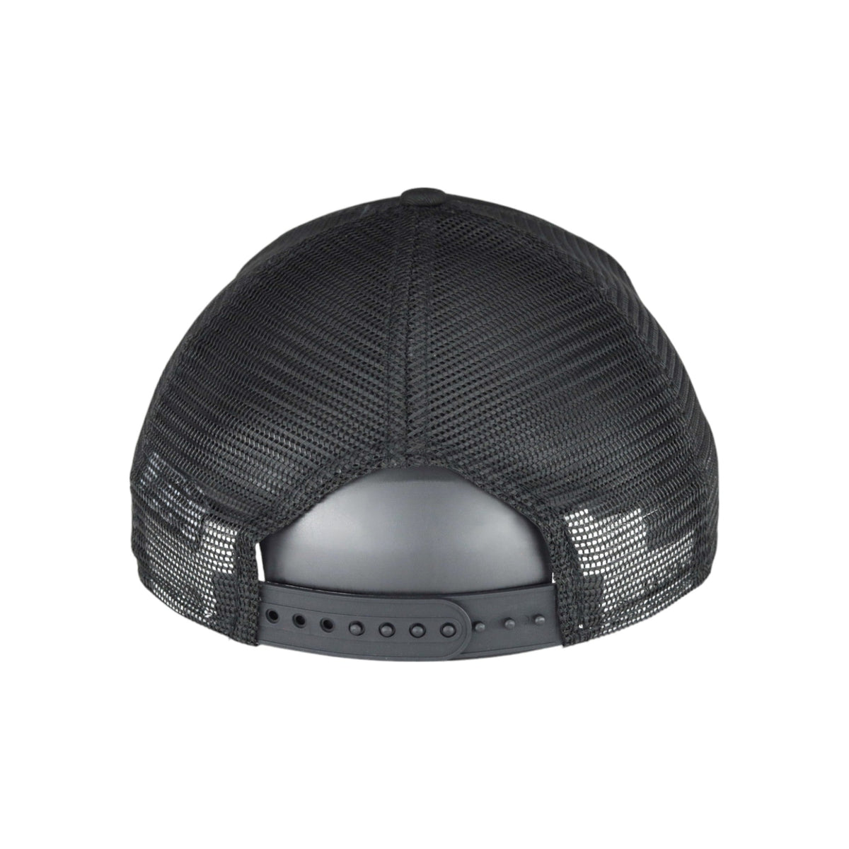 Chicago Cubs New Era 9FORTY A-Frame Foam Front Bullseye Black Trucker Hat product image 7, provided for visual reference and