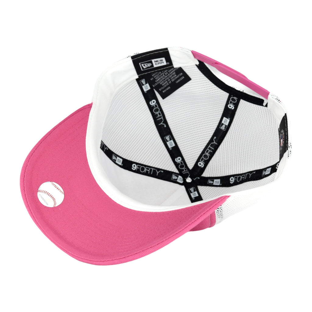 Chicago Cubs New Era 9FORTY A-Frame Foam Front Pink Patch Adjustable Hat product image 7, provided for visual reference and