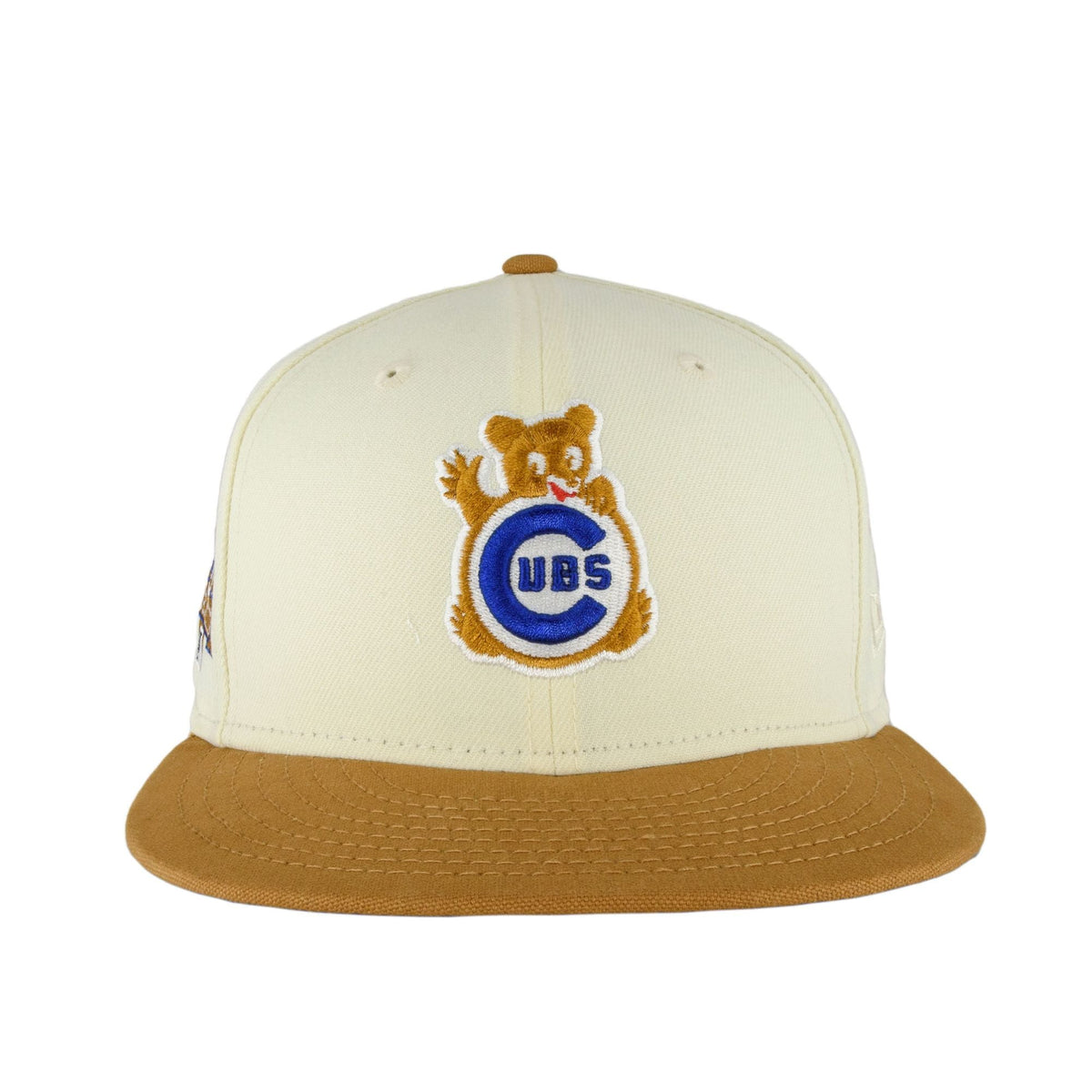 Chicago Cubs Beige Chrome Waving Bear New Era 59FIFTY Fitted Hat product image 3, provided for visual reference and product
