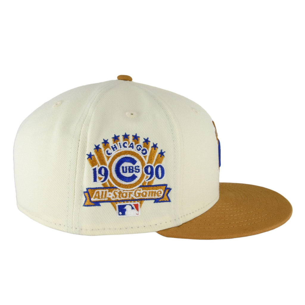 Chicago Cubs Beige Chrome Waving Bear New Era 59FIFTY Fitted Hat product image 5, provided for visual reference and product