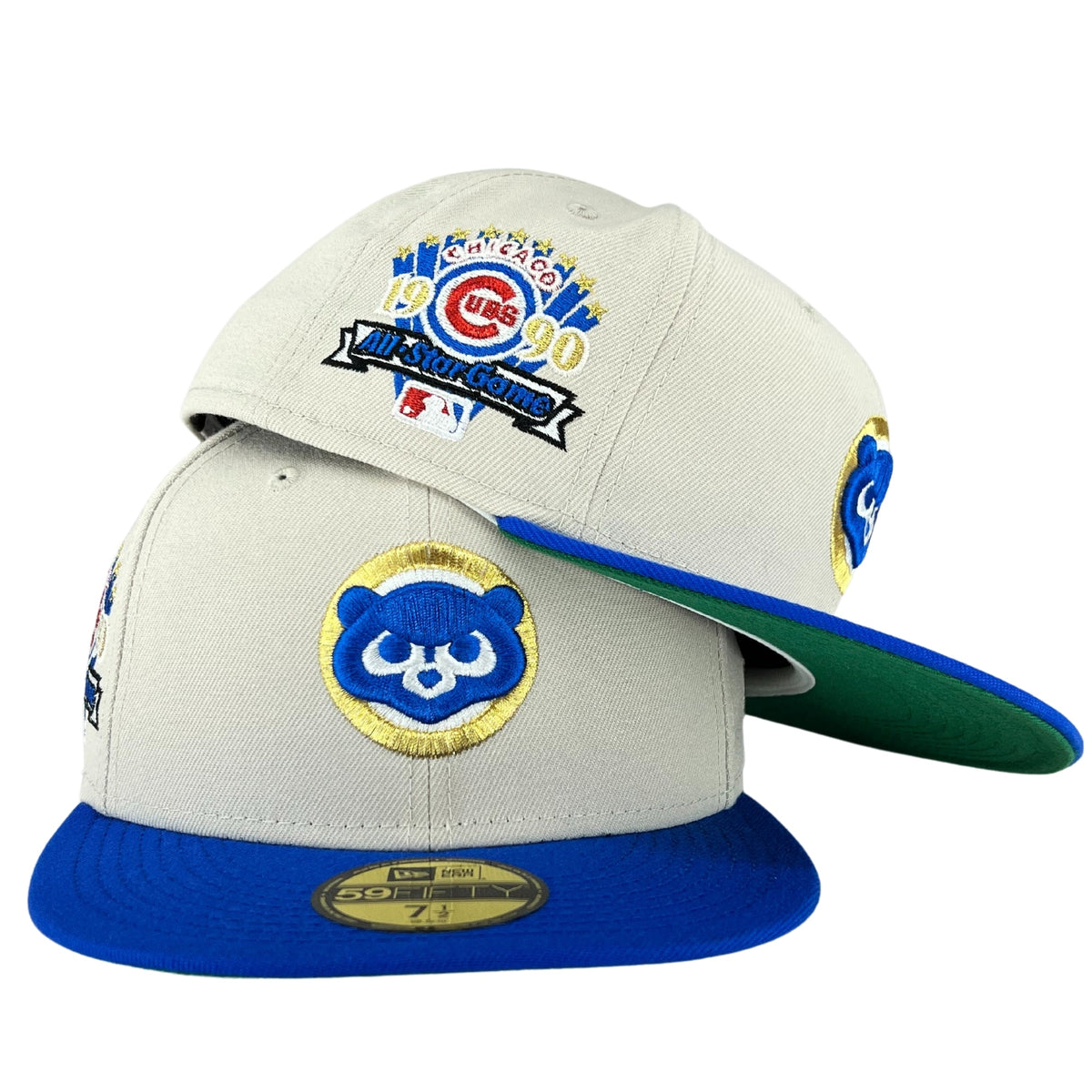 Chicago Cubs Stone/Blue Bead/Green UV 1990ASG New Era 59FIFTY Fitted Hat product image 1, provided for visual reference and