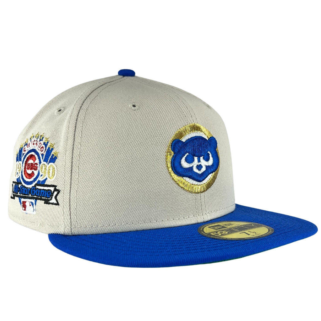 Chicago Cubs Stone/Blue Bead/Green UV 1990ASG New Era 59FIFTY Fitted Hat product image 2, provided for visual reference and