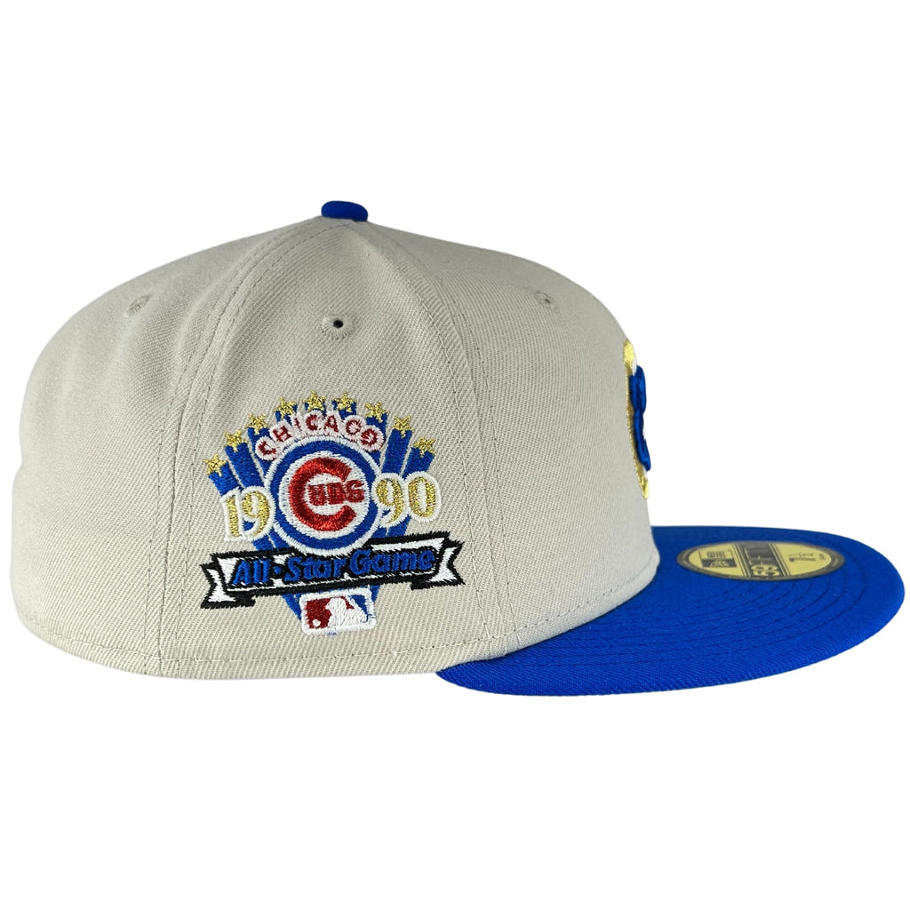 Chicago Cubs Stone/Blue Bead/Green UV 1990ASG New Era 59FIFTY Fitted Hat product image 5, provided for visual reference and